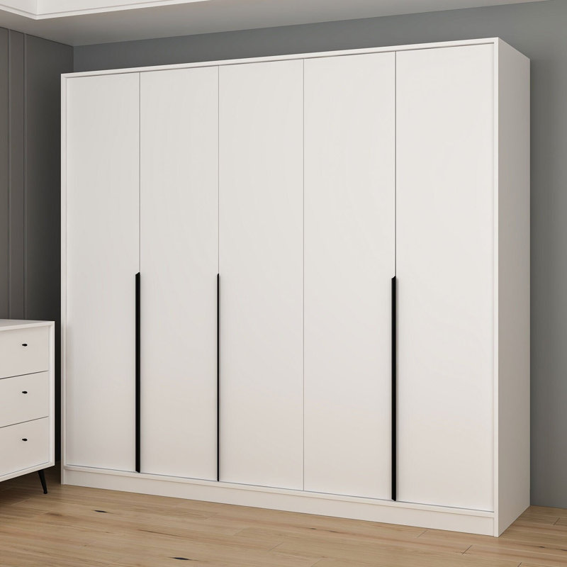 Elina Manufactured Wood Wardrobe, Grey