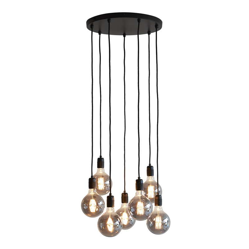 Phinney 7 - Light Black Cluster Pendant