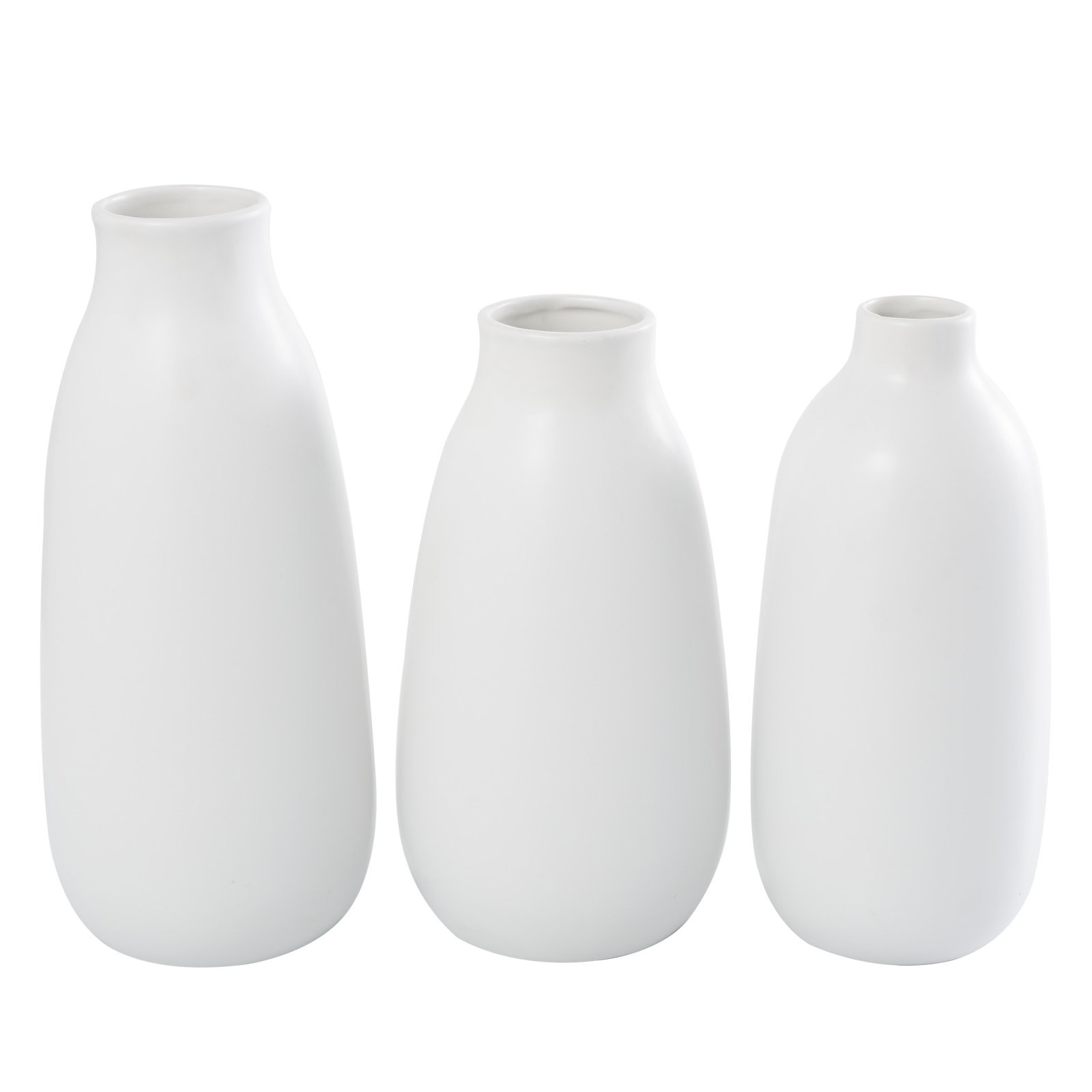 3 Piece Ceramic Table Vase Set
