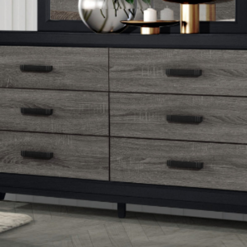 ROBE GRIS ET NOIR SOLUTO (Commode)