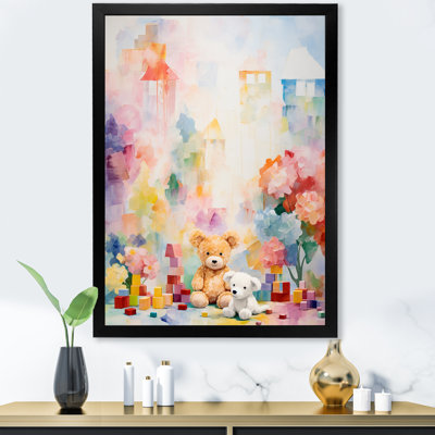«Whimsical Kids Floral Haven IV», art mural pour chambre de bébé