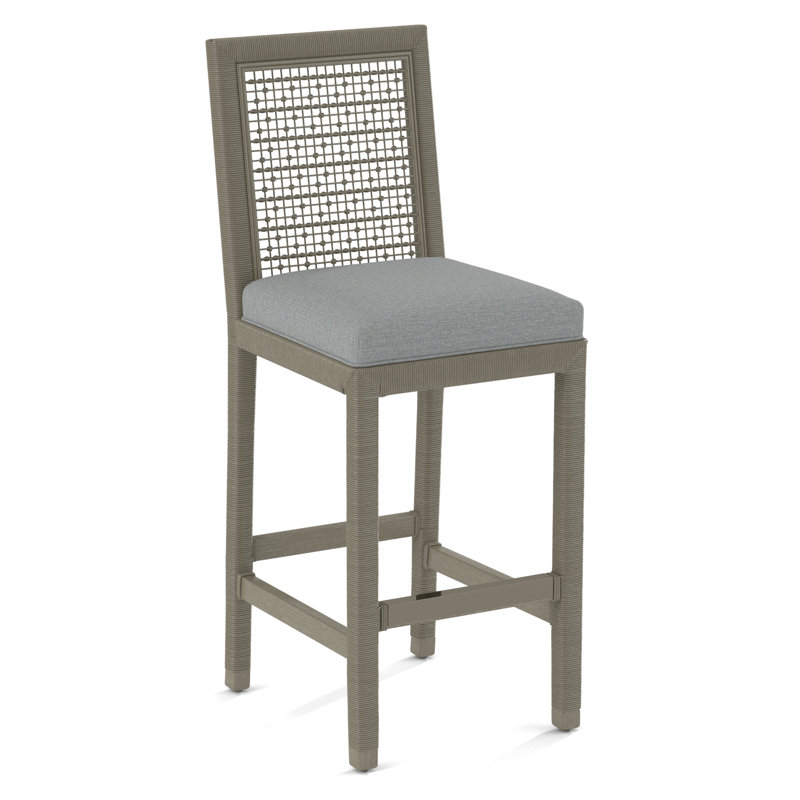 Pine Isle Bar Stool, Seashells; 0596-65, Stone Hearth