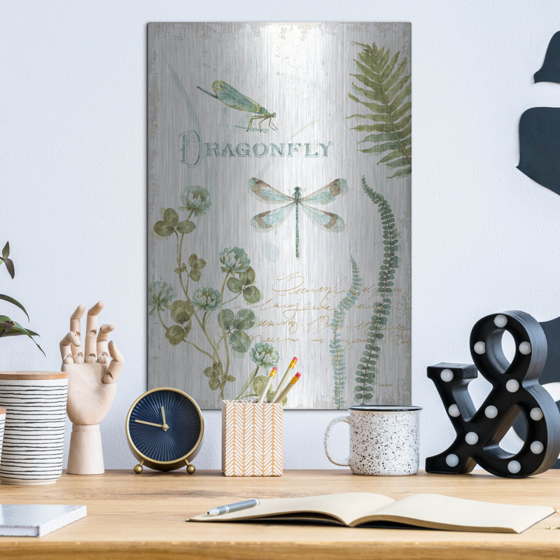 «My Greenhouse Botanical Dragonfly» par Lisa Audit, H 16 po x l 12 po