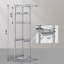 Support de douche de coin en coin, organisateur de douche en métal à 4 niveaux, argent
