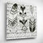 «Geo Feathers II Zentangle» par Sara Zieve Miller, art mural en verre acrylique-101612023
