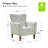 Arching 31" W Polyester Armchairs with Solid Wood Legs (Set of 2)-84502076
