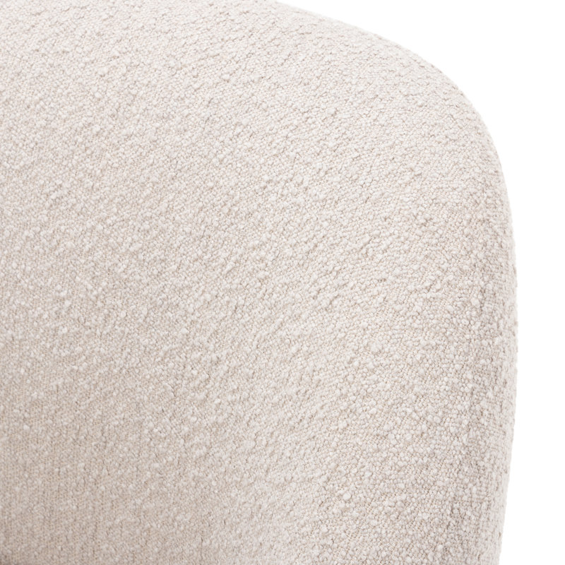 Levi Boucle Swivel Barrel Chair, Knoll Sand