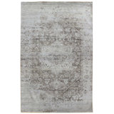 Silica Oriental Area Rug in Gray