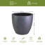 Concrete Effect Round Planter, Frostproof Outdoor Plant Pot, Round Garden Planter with Drainage Holes-39260879-39260670