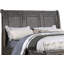 Lit grand format avec tiroir de lit de style rétro, couleur grise, magnifique panneau de lit 1pc, chambre à coucher-1128003159