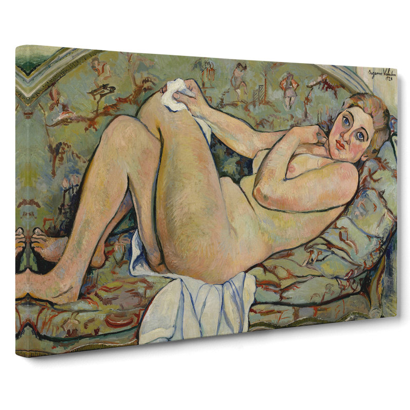 Reclining Nude by Suzanne Valadon - Wrapped Canvas, 50cm H x 76cm W x 3cm D