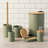 Willis Chic Matte Toilet Brush Holder Set with Natural Bamboo Handle-95018546