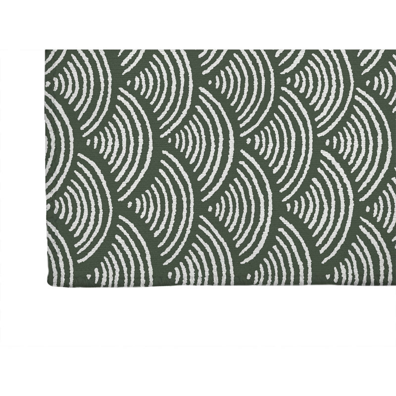 Tapis d'extérieur antidérapant Rolling Waves, Tapis de couloir 2 pi 6 po x 8 pi