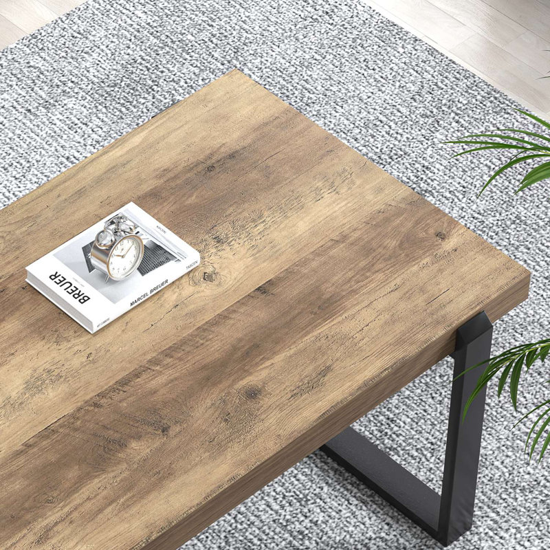 Table basse Hulstein, H 18,2 po x l 47 po x P 25,4 po, Chêne rustique