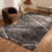 Rug Branch Arden 5' x 8' (5'3" x 7'7") Grey/White Geometric Indoor Area Rug, Contemporary, High Pile, Stain-Resistant Carpet - Living Room, Bedroom, Dining Room, and Kitchen-1344689790