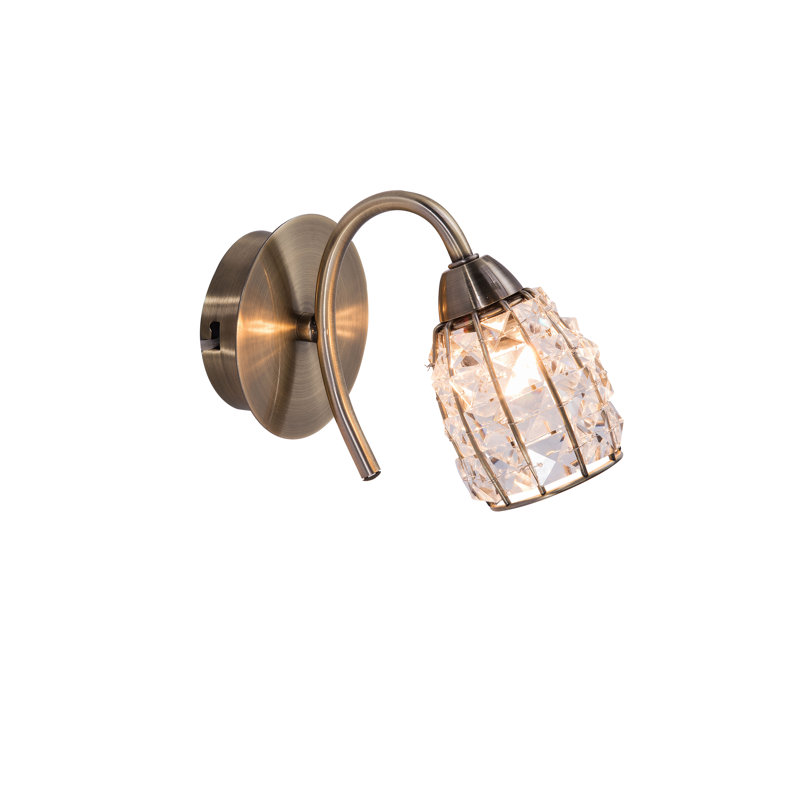 Browne Armed Sconce, Antique Brass