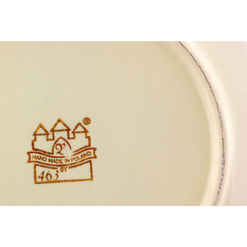 Blooming Red Polish Pottery 8" Plate