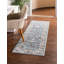 Tapis de couloir contemporain bleu turquoise Aden-1482460104