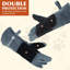 Gants de patio, gants de manipulation d'animaux à l'épreuve des morsures de serpent, double rembourrage en cuir, protection anti-morsure pour chien, chat, oiseau, contrôle des reptiles