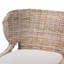 Tabouret de comptoir avec coussin évasé en osier tissé à la main bali & pari Niesha Kubu