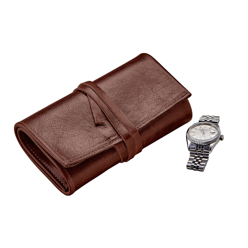 Men's Leather Watch Roll