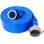 Tuyau de rétrolavage de piscine de 3 po X100FT, tuyaux de pompe de refoulement d'eau renforcés en PVC bleu renforcé pour piscines de drainage et filtres propres, avec raccords en C et E en aluminium Camlock