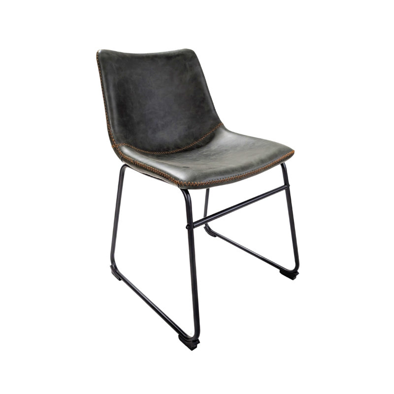 48cm H Upholstered Side Chair in Green