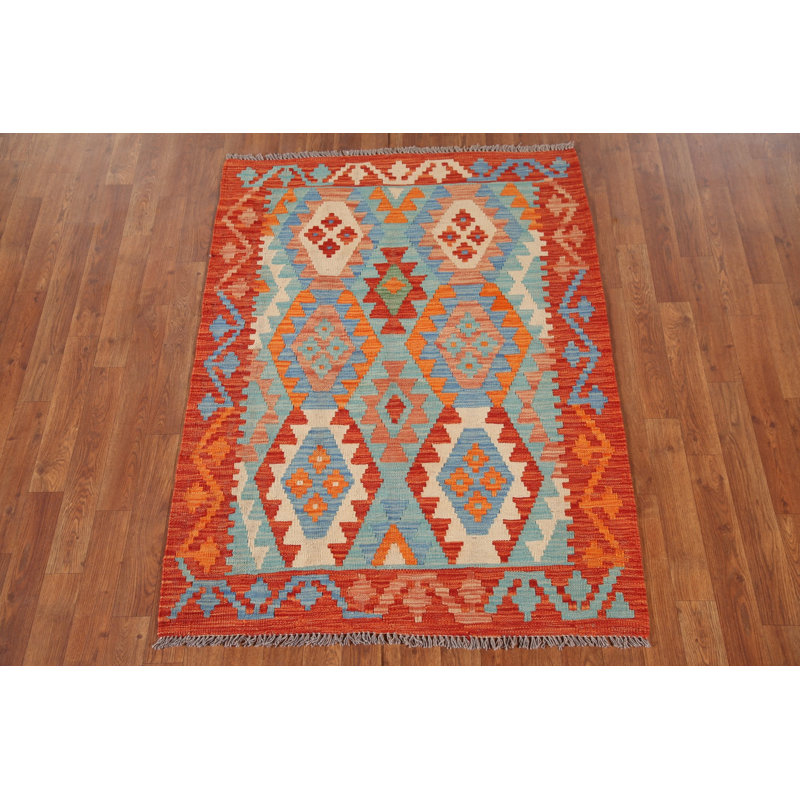 South Western Kilim Oriental Accent Rug 4x5