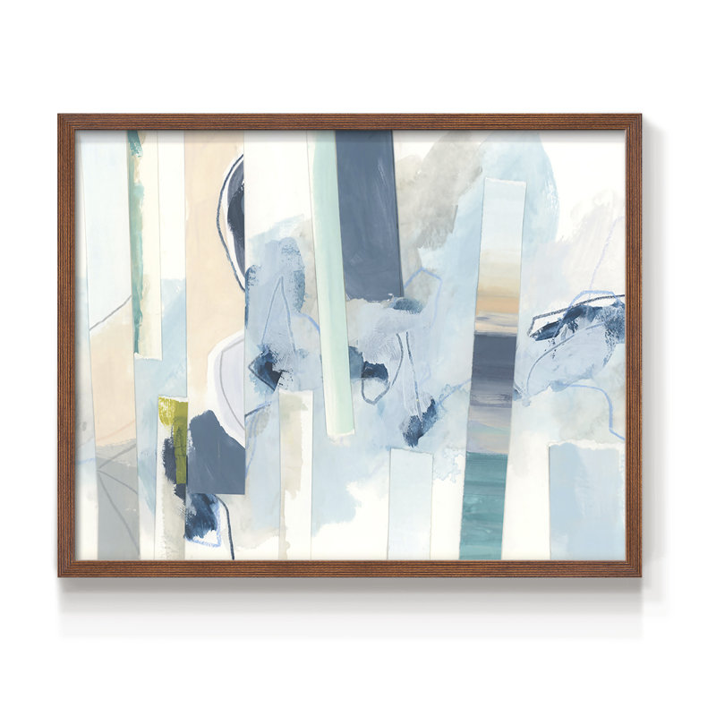 «Liquide Strata II», reproduction encadrée, Noyer, H 11 po x l 14 po
