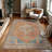 GLN Rugs Traditional Collection - Machine Washable Area Rug, Traditional Washable Rug, Non Slip Washable Rug, Low Pile Chenille Living Room Rug, Bedroom Rug, Kitchen Rug (Burnt Orange Rug)-441491183