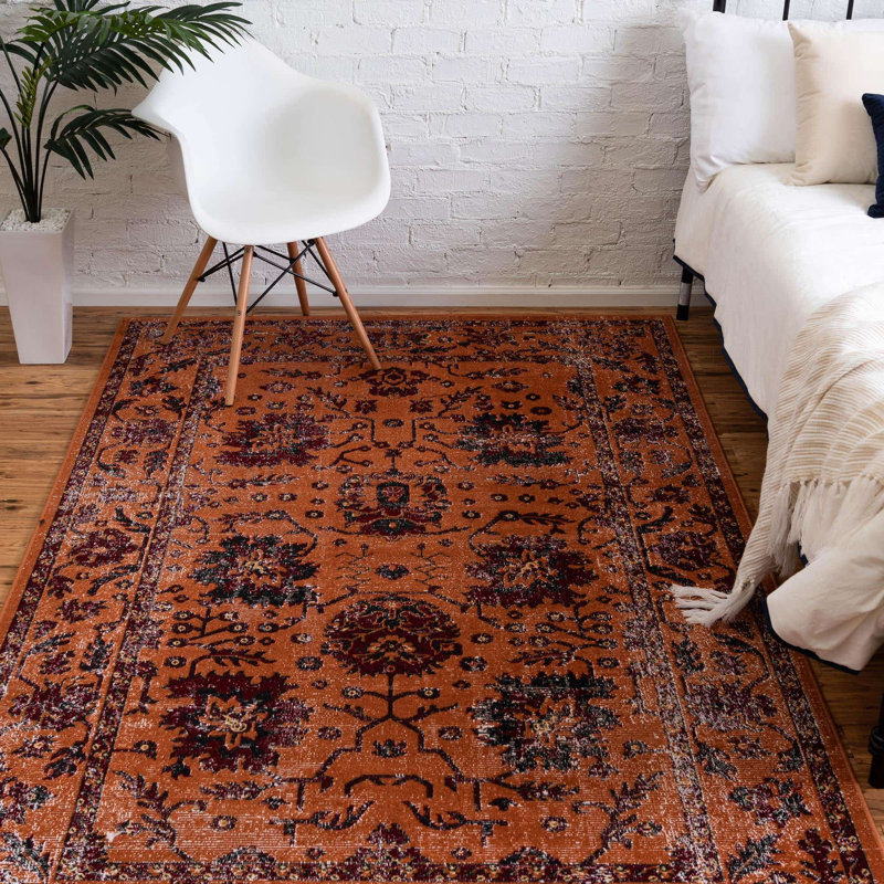 Floral Indoor Rug, Rectangle 9' x 12'