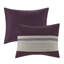 Édredon 7 pièces en faux suède - très grand, mauve et très doux mauve pour une chambre chaleureuse