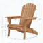 Ensemble de 2 chaises pliantes en bois Adirondack (dossier pré-assemblé)-648539429