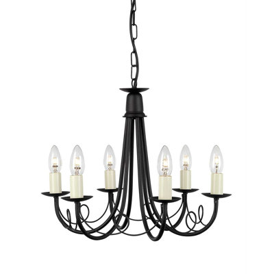 Cline 6 - Light Candle Style Chandelier