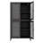 Classic Metal Storage Cabinet Display Cabinet With 4 Glass Doors 4 Shelves Cabinet Freestanding Bookcase Side Cabinet For Home Office Living Room Kitchen Hallway