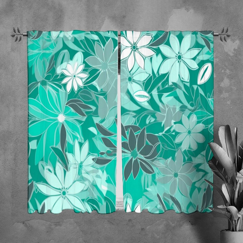 Reenie Room Darkening Curtain Pair, 40'' W x 61'' L