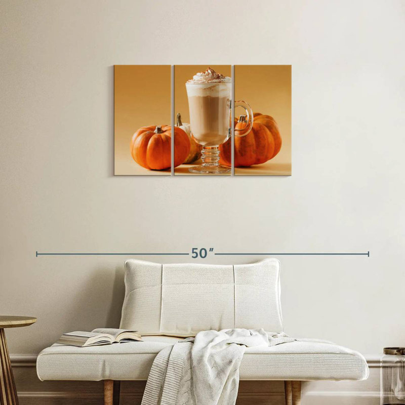 Yarlin Spiced Pumpkin Latte, 20" H x 33" W