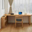 62.99" Burlywood L-Shaped Solid Wood desk-109695007