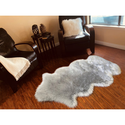 Tapis gris clair Whipkey Luxurious