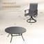 Ensemble repas d'extérieur pour 6 personnes avec chaise pivotante-974366161