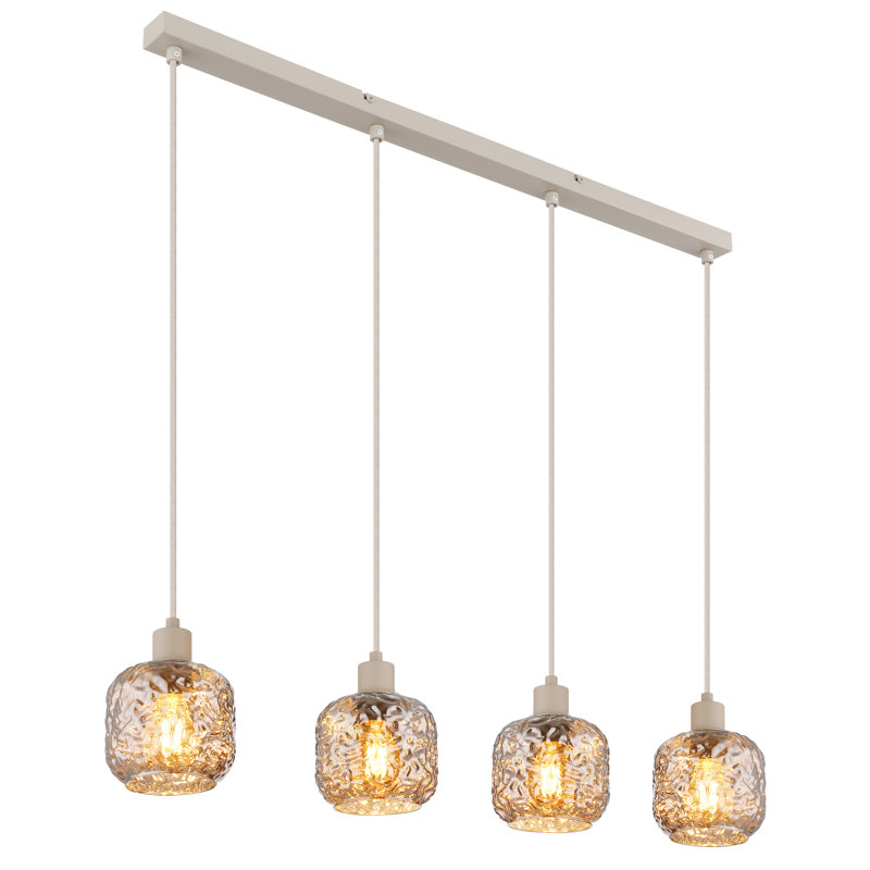 Sumako 4 - Light Bronze Geometric Pendant