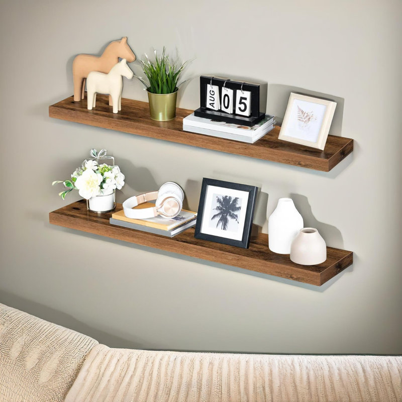 Atanacio 2 Piece Floating Shelves 100cm wide