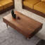 Table basse moderne et minimaliste en bois avec rangement-160776075