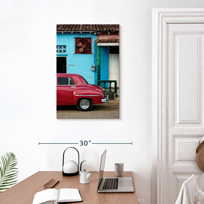 Voiture rétro Mehar Vinales, H 30 po x l 20 po