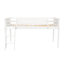Lit mezzanine simple blanc avec - Lit en bois bas à capacité de charge élevée, blanc, flexible-1269317587-1269317586