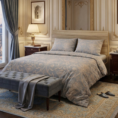 Cotton Damask Coverlet