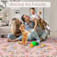 Tapis rétro taupe lavable pour l'intérieur-321572557-321572559