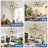 72 inch 8-Blade Ceiling Fan with LED Light Remote App Control Reversible Two-tone Fan Blades Black & Light Wood Grain-349259512-349259518