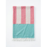 Breezy Bold Stripe Navy Turkish Cotton Towel