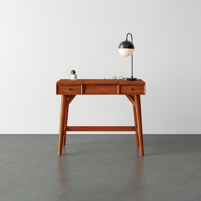 Williams Vanity with Mirror, Chestnut